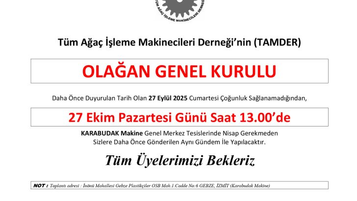 GENEL KURUL İKİNCİ DUYURUSU